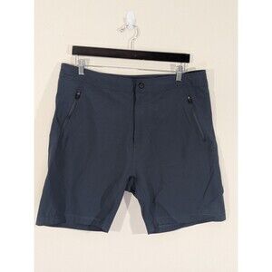 Mack Weldon Shorts Mens XL Slate Blue 8" Ins. Performance Athletic Nylon Stretch